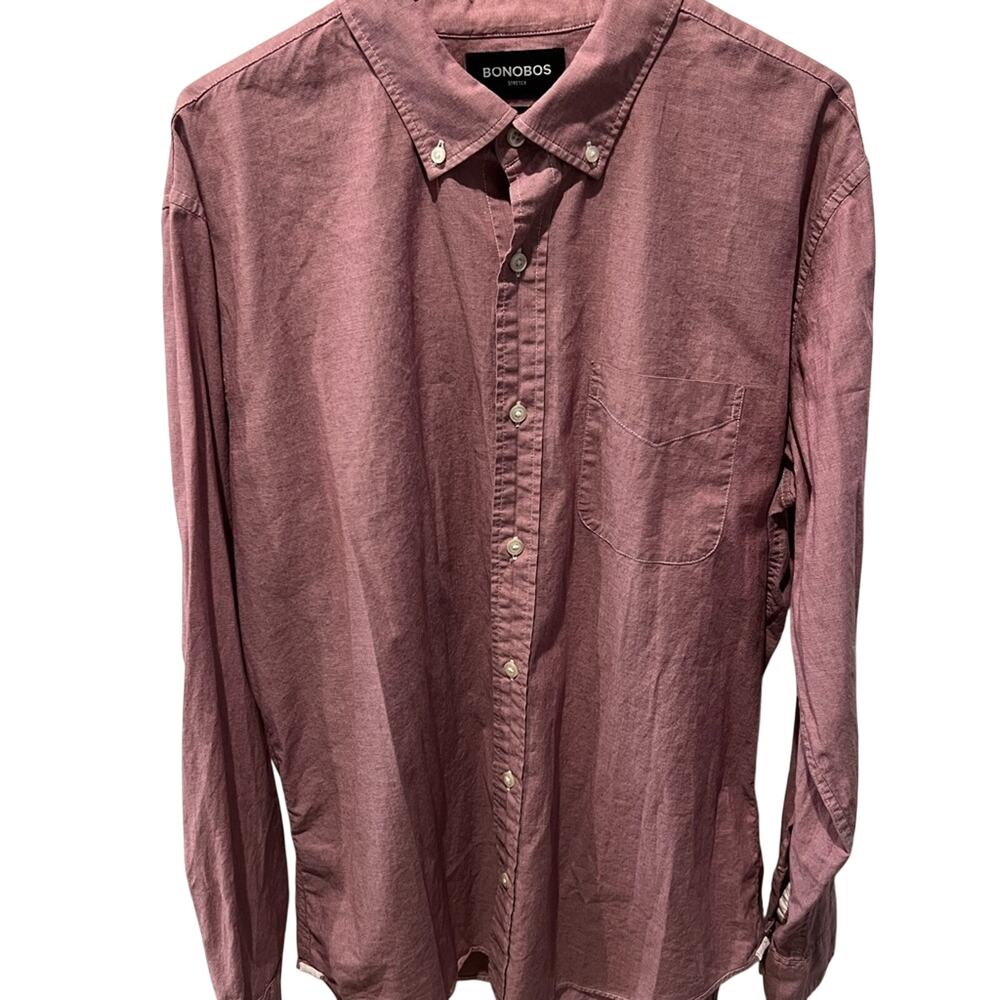Bonobos Men's Shirt in Dusty Rose Large
